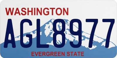 WA license plate AGL8977