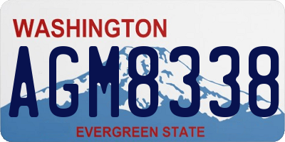 WA license plate AGM8338