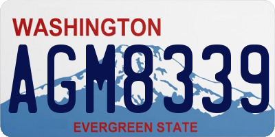 WA license plate AGM8339