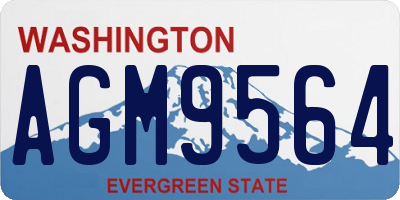 WA license plate AGM9564