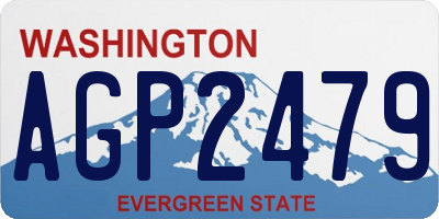 WA license plate AGP2479