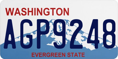 WA license plate AGP9248