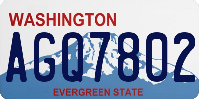 WA license plate AGQ7802