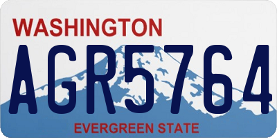 WA license plate AGR5764