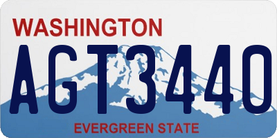 WA license plate AGT3440