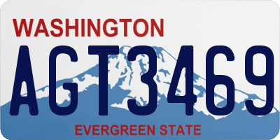 WA license plate AGT3469