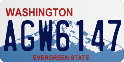 WA license plate AGW6147