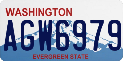 WA license plate AGW6979