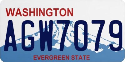 WA license plate AGW7079