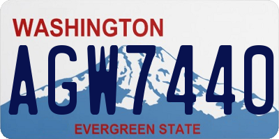 WA license plate AGW7440