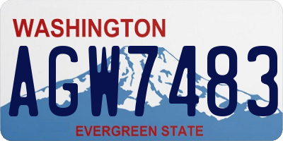WA license plate AGW7483
