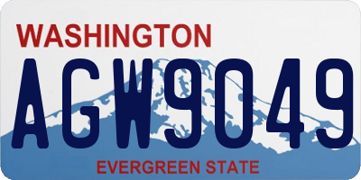 WA license plate AGW9049