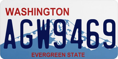 WA license plate AGW9469
