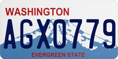 WA license plate AGX0779