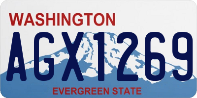 WA license plate AGX1269