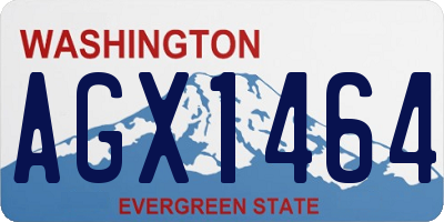 WA license plate AGX1464