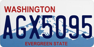 WA license plate AGX5095