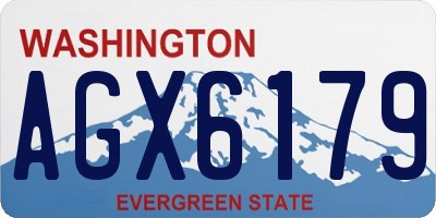 WA license plate AGX6179