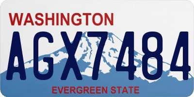 WA license plate AGX7484