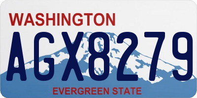 WA license plate AGX8279