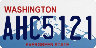 WA license plate AHC5121