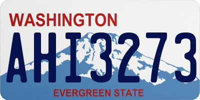 WA license plate AHI3273
