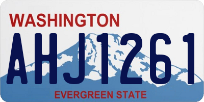 WA license plate AHJ1261