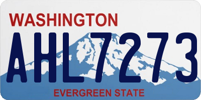 WA license plate AHL7273
