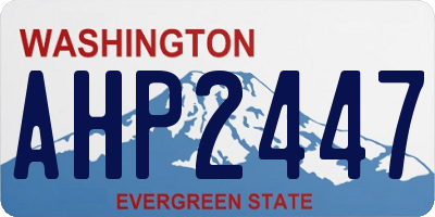 WA license plate AHP2447