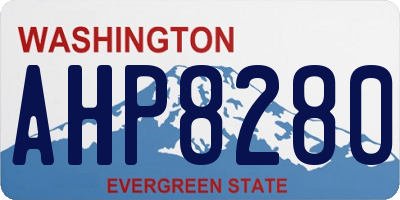 WA license plate AHP8280