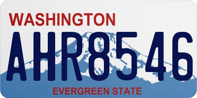 WA license plate AHR8546