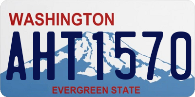 WA license plate AHT1570