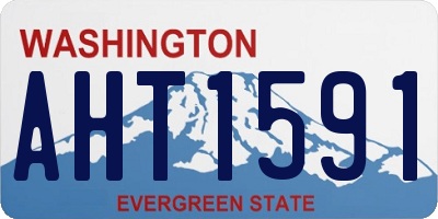 WA license plate AHT1591