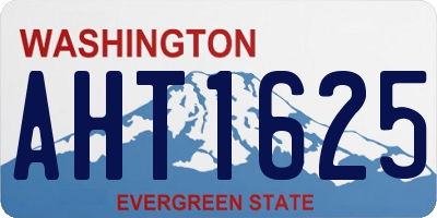 WA license plate AHT1625