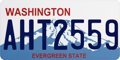 WA license plate AHT2559