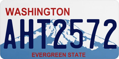 WA license plate AHT2572