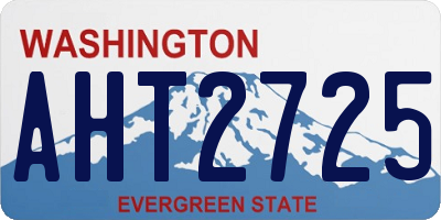 WA license plate AHT2725