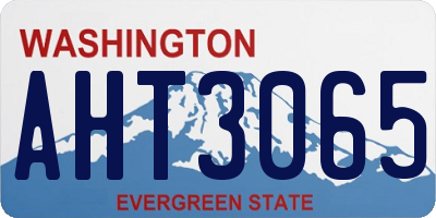 WA license plate AHT3065