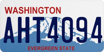 WA license plate AHT4094
