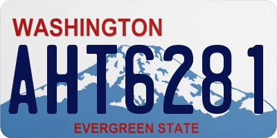 WA license plate AHT6281