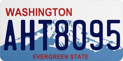 WA license plate AHT8095