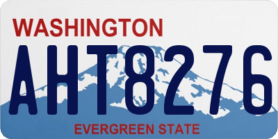 WA license plate AHT8276