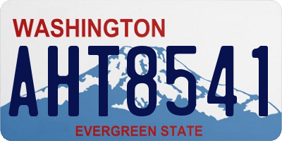 WA license plate AHT8541