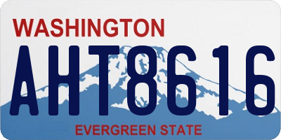WA license plate AHT8616