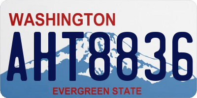 WA license plate AHT8836