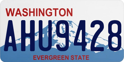 WA license plate AHU9428