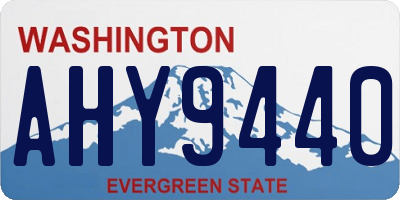 WA license plate AHY9440