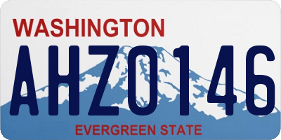 WA license plate AHZ0146