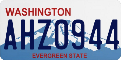 WA license plate AHZ0944