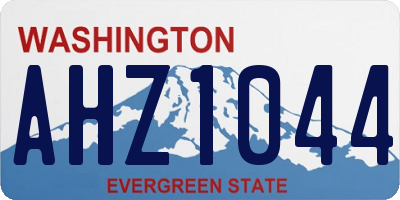 WA license plate AHZ1044